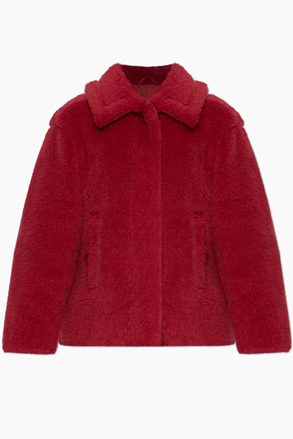 CZERWONY Futro `Tritone`