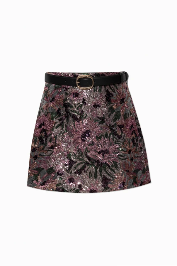 MULTICOLOUR Short sequin skirt