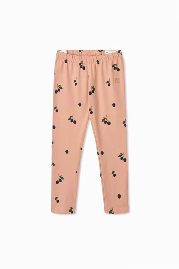 RÓŻOWY Spodnie ze wzorem