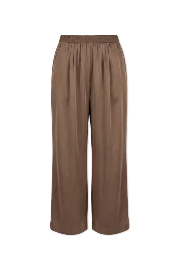 BROWN Silk pants