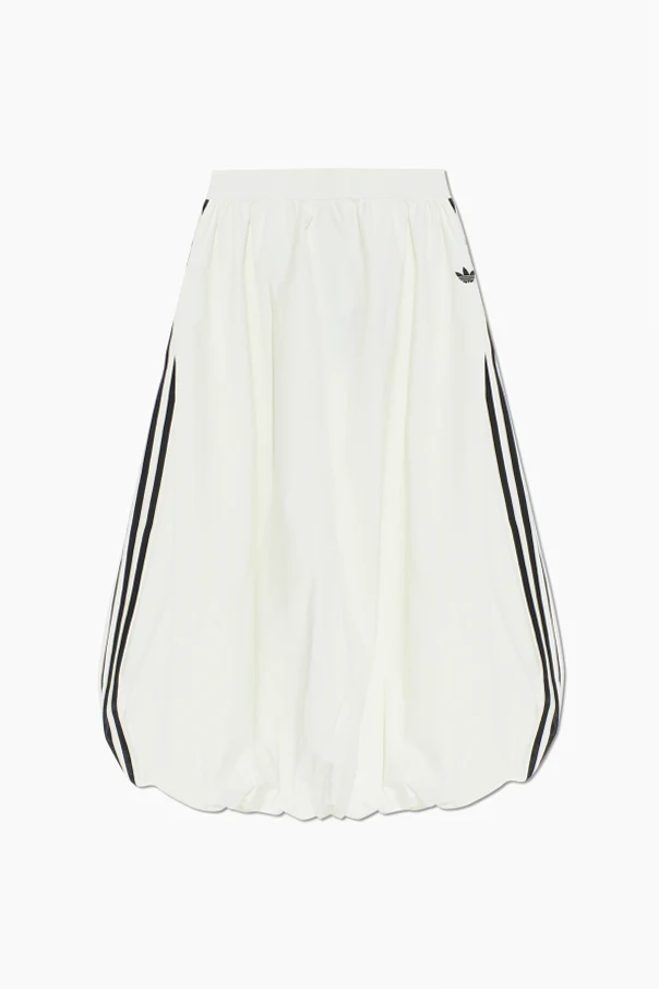 BIAŁY  Długa spódnica z logo