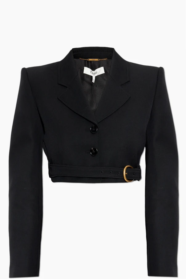 SCHWARZ Kurze Wolljacke