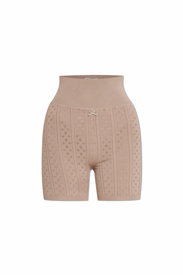 beige High-waisted shorts