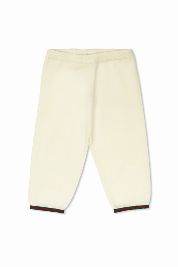 cream Wool trousers