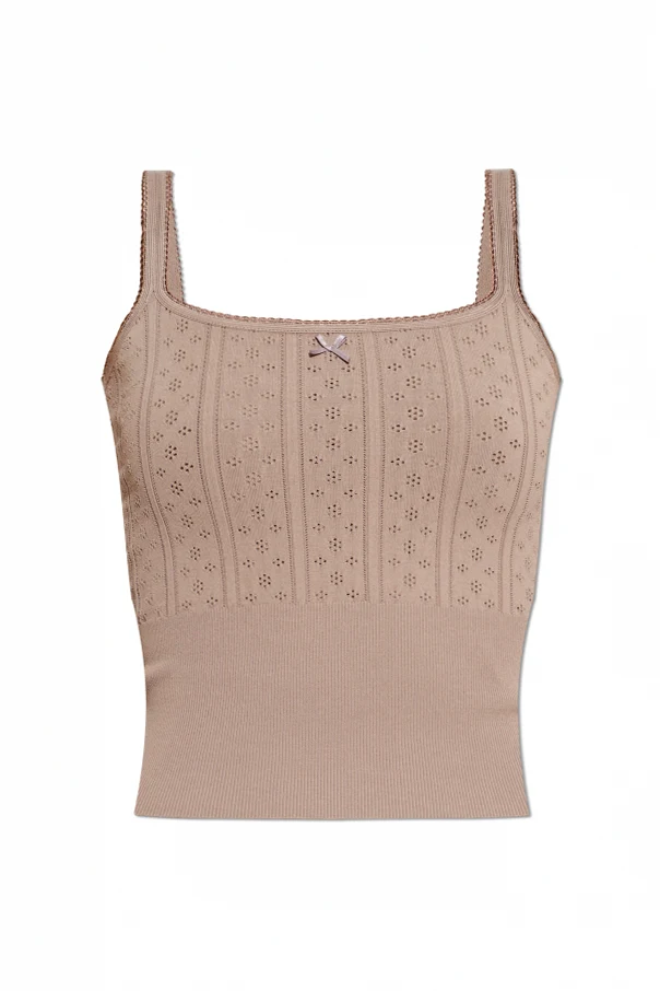 beige Top with straps