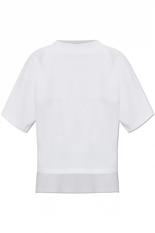 WEISS Top mit kurzen Ärmeln