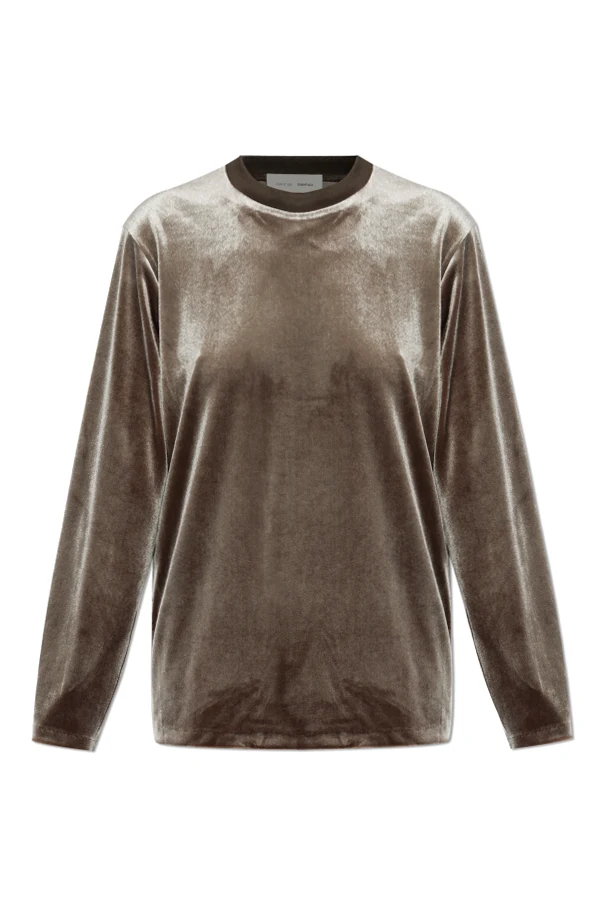 BROWN Velour top