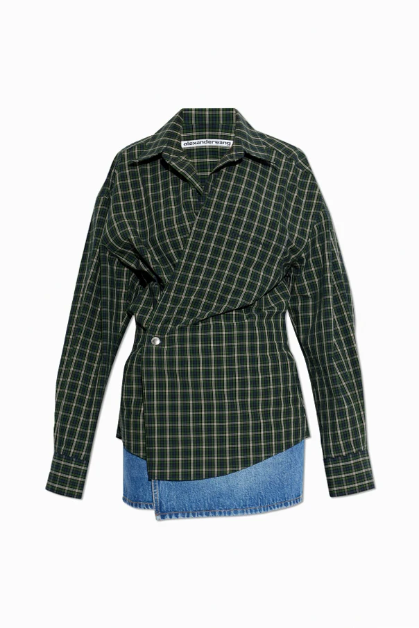 GRÜN Kleid mit Karomuster