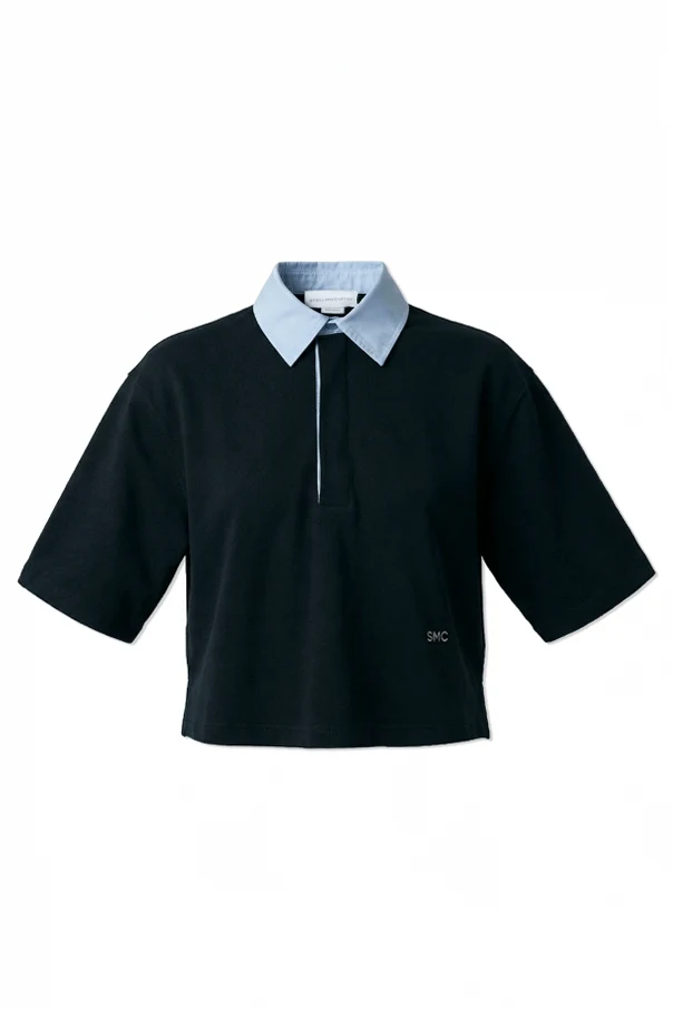NAVY BLUE Polo with logo