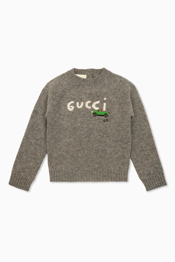 GREY Sweater with embroidered logo