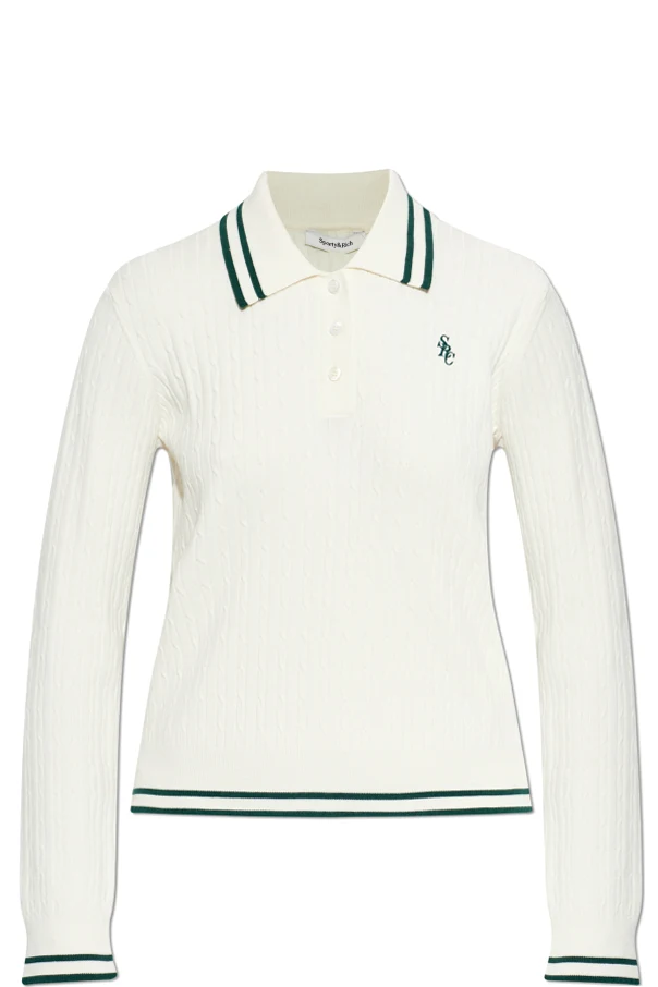 kremowy Sweter z kołnierzem