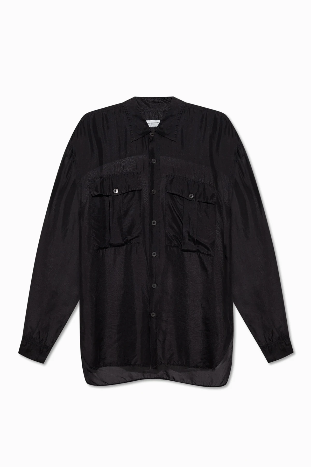 Loose-fitting silk shirt