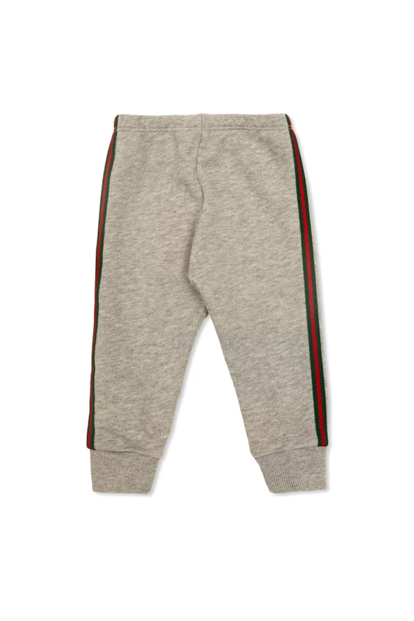 GREY Sweatpants with 'Web' stripe