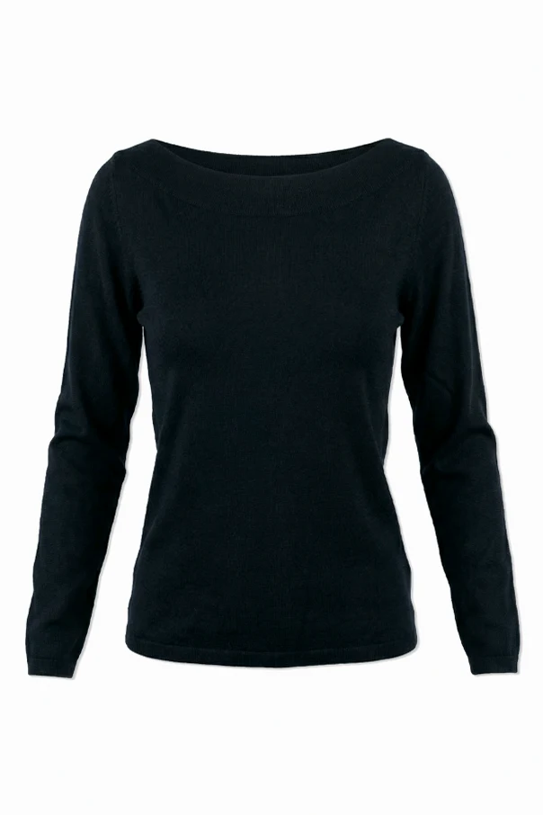 GRANATOWY Sweter `Faretra`