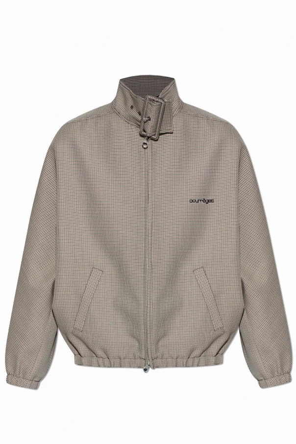 BEIGE Jacke mit Hahnentrittmuster