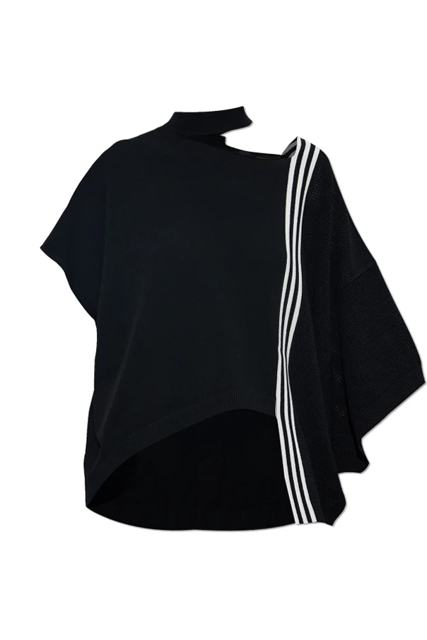 BLACK Asymmetrical Cut Top