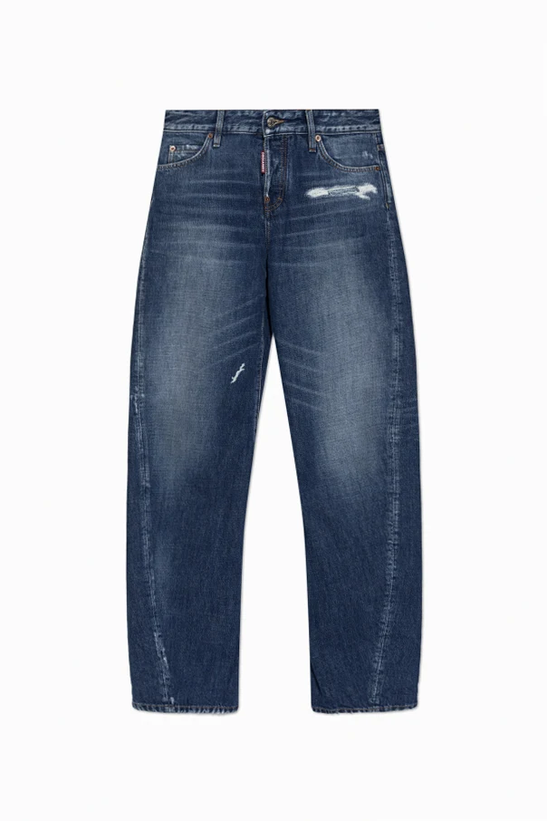 NAVY BLUE Loose `Twst` jeans