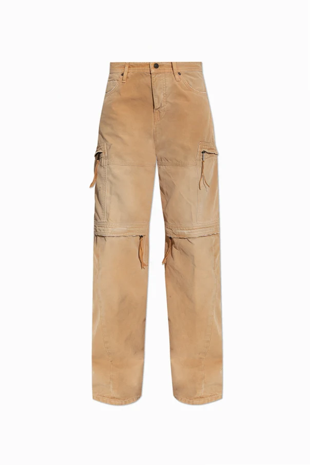 beżowy Jeansy typu `cargo`