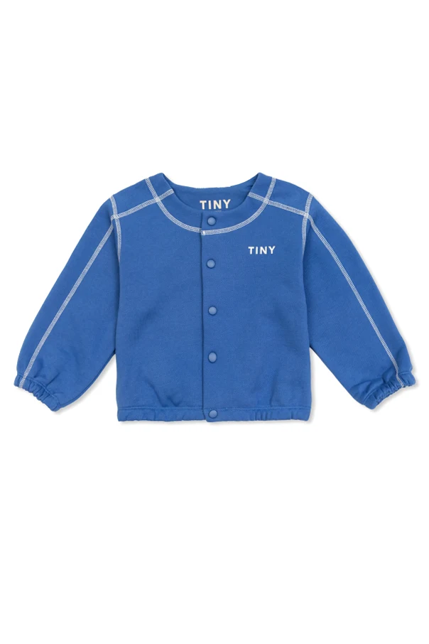 BLAU Jacke mit Besatz