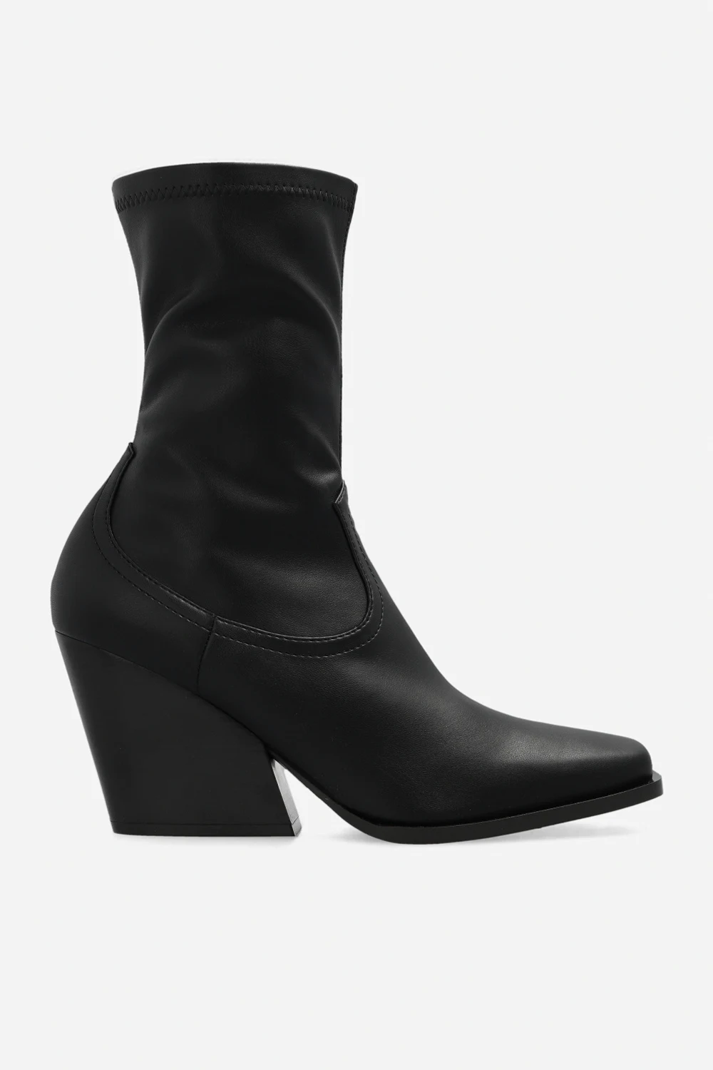 ‘Cowboy’ heeled ankle boots