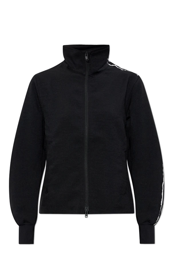 BLACK Sweatshirt with raw-edge finish