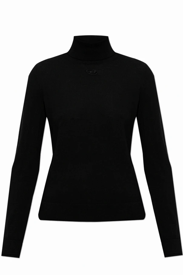 CZARNY Wełniany golf ‘M-ALINESA-TN’