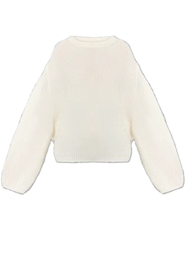 kremowy Sweter typu ‘Oversize’