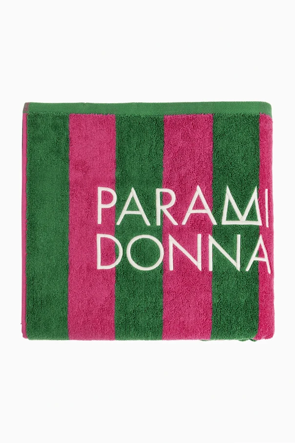 ZIELONY Ręcznik plażowy z wyszytym logo