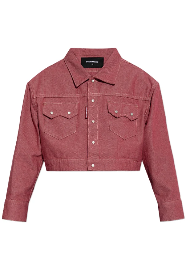 RED Oversized denim jacket