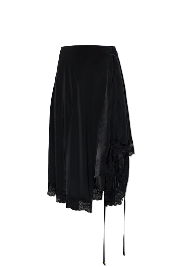 BLACK Skirt with lace