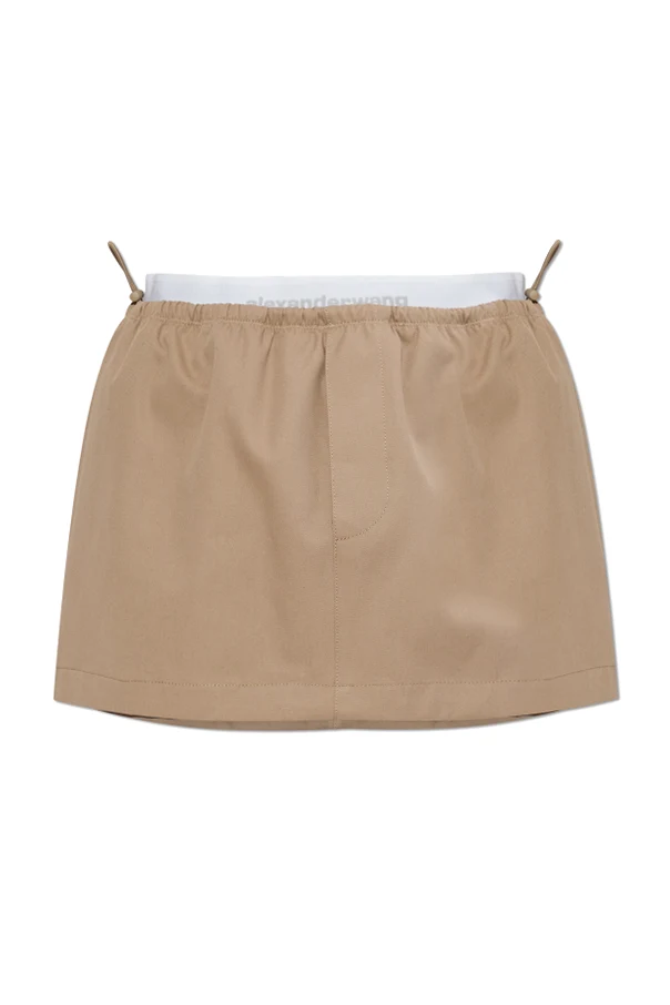 BEIGE Rock mit Logo