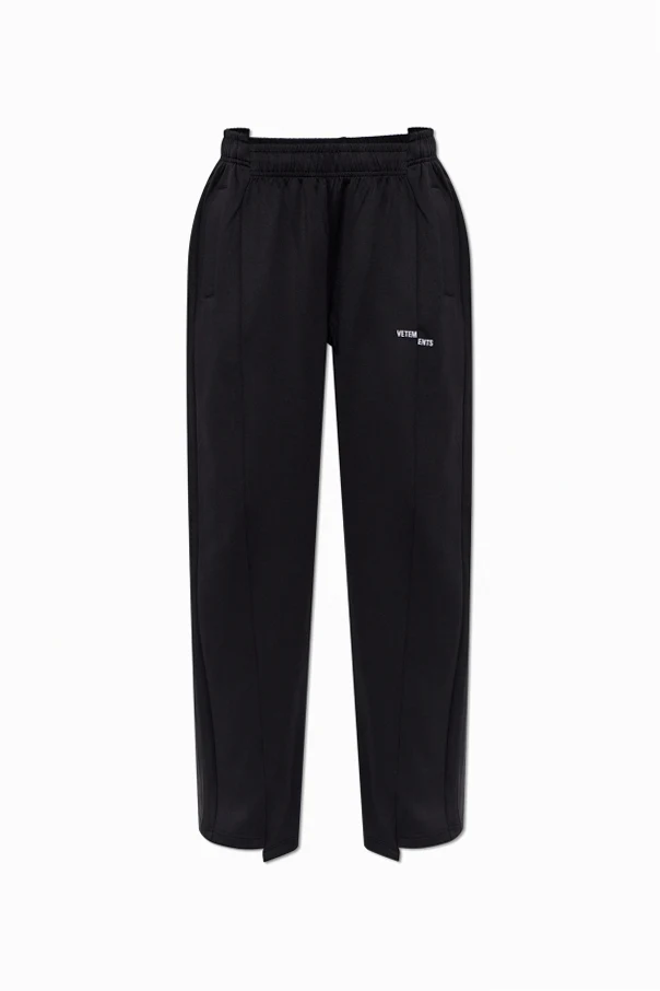 BLACK Sweatpants with logo