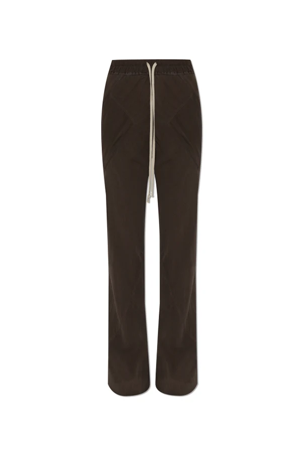 BROWN Loose-fit silk pants