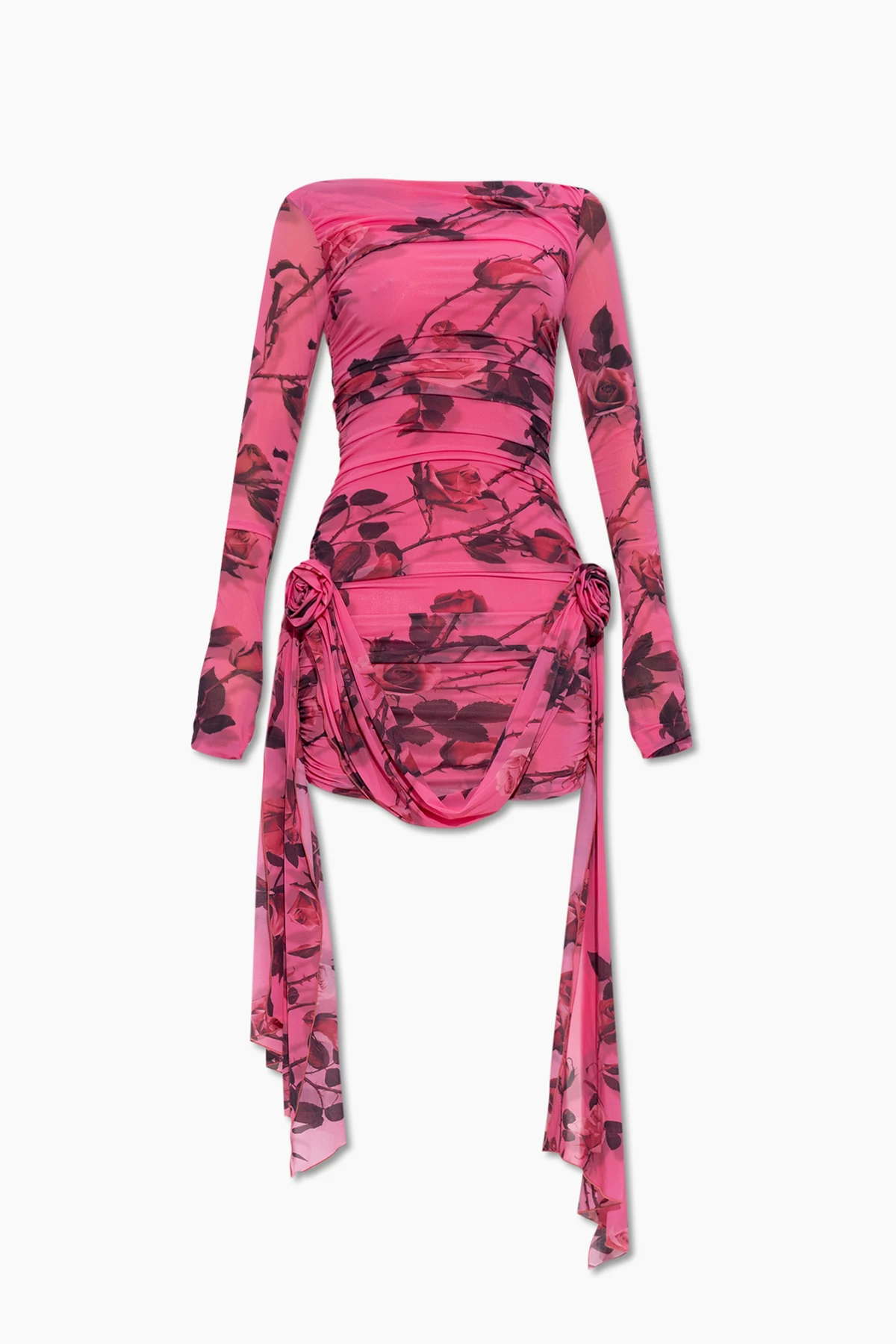 Dress with rose motif
