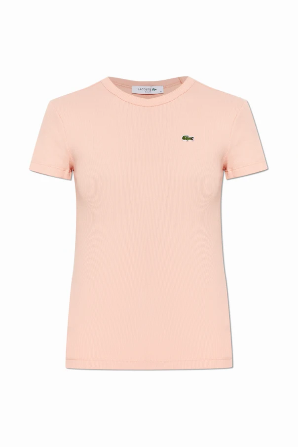 PINK Ribbed fitted top