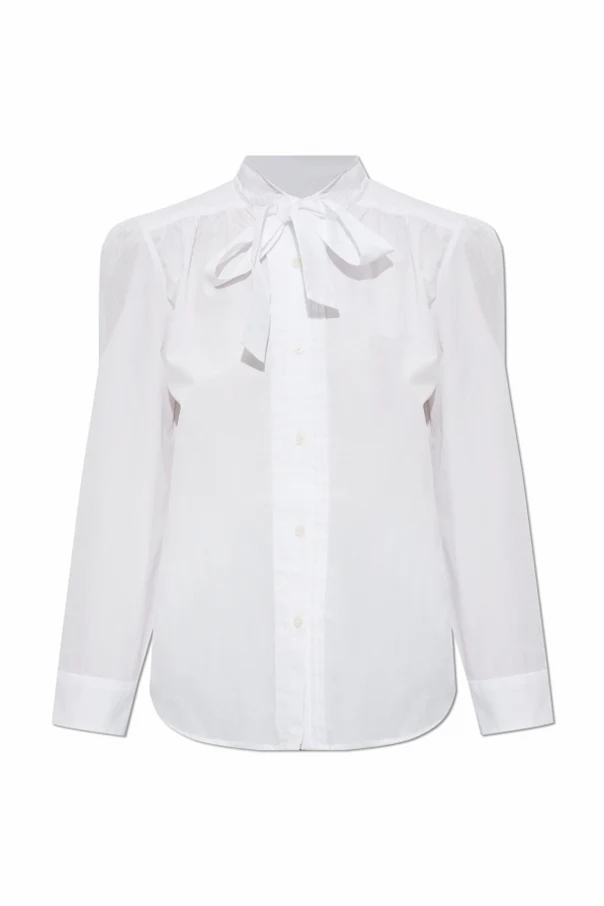 WEISS Bluse mit dekorativer Bindung