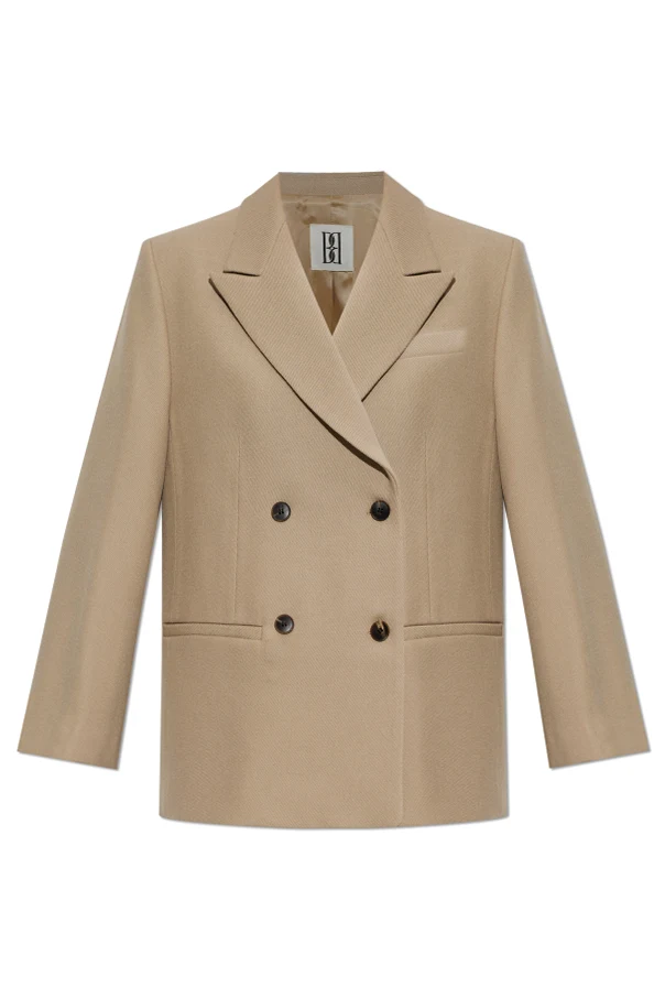 BEIGE Wollblazer ‚Ramo‘