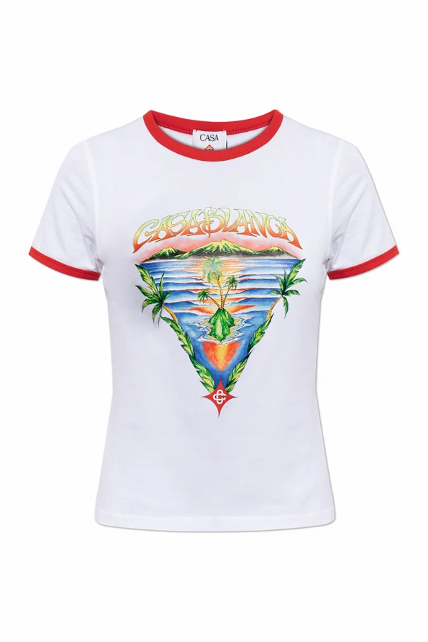 BIAŁY  T-shirt z nadrukiem