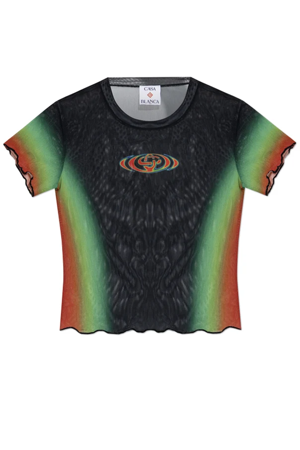 ZIELONY Transparentny top