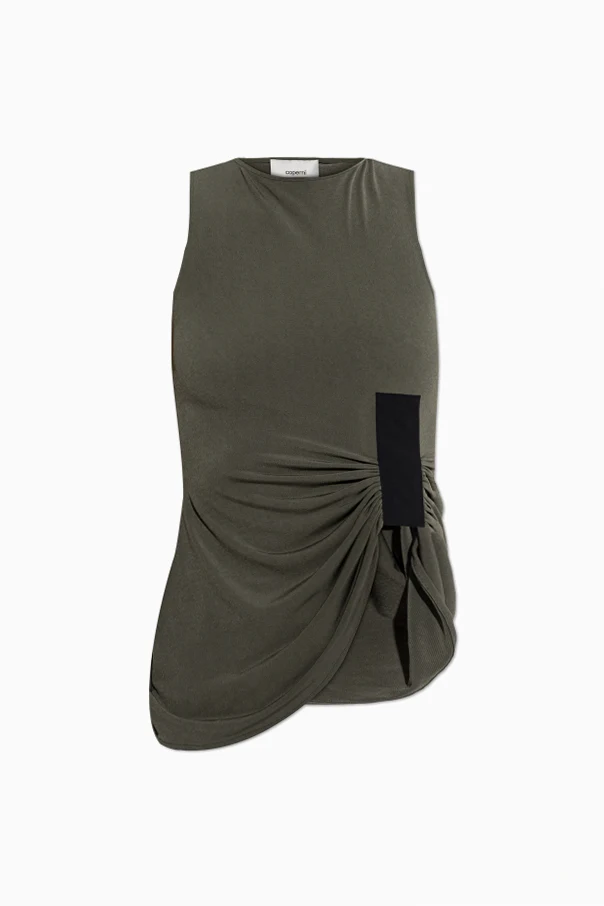 GRÜN Top mit asymmetrischem Schnitt