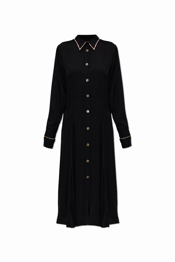 SCHWARZ Kleid mit langen Ärmeln