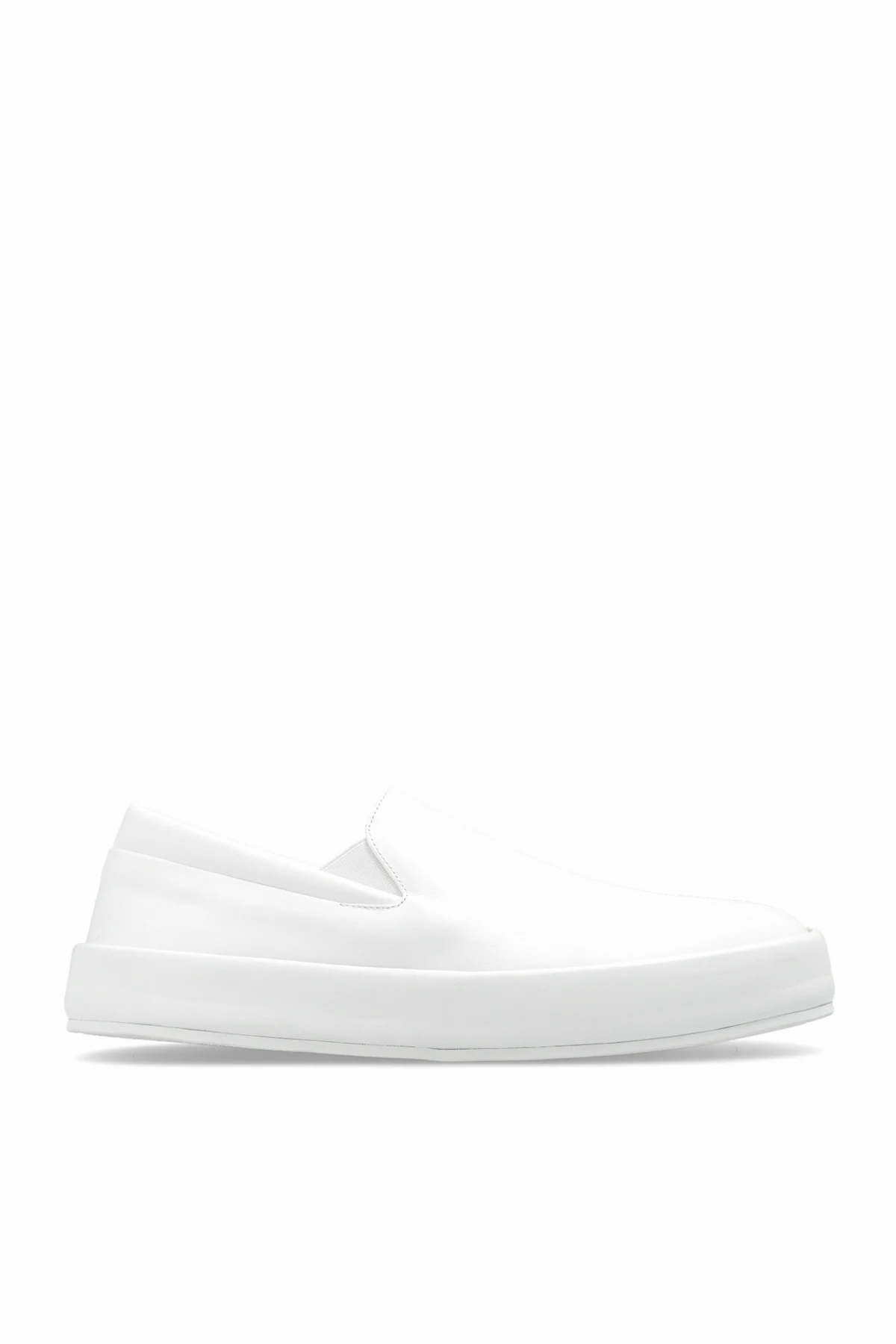 Leather slip-on shoes