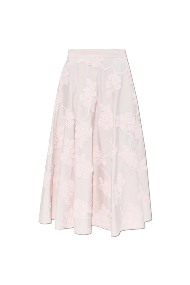 RÓŻOWY Spódnica z kieszeniami