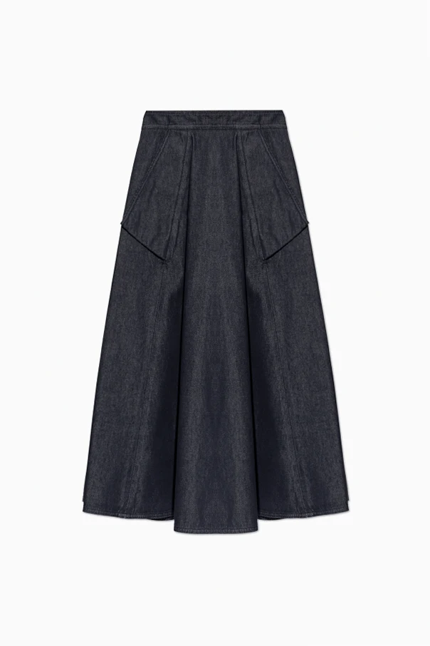 NAVY BLUE Denim skirt "Visone"