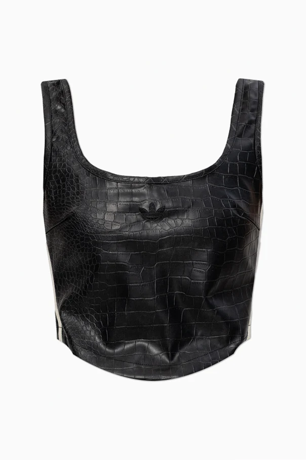 CZARNY Top bez rękawów