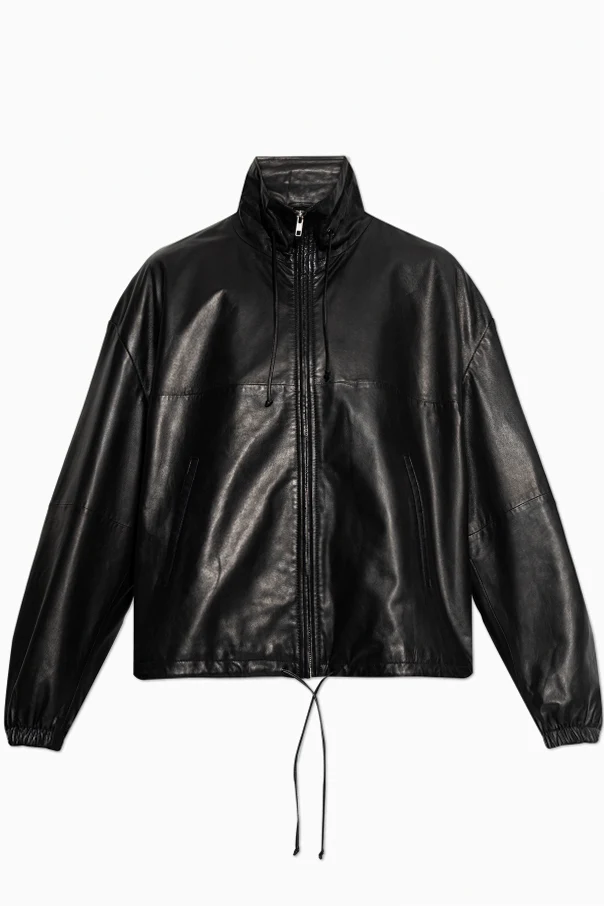 CZARNY Skórzana kurtka `Jordan`