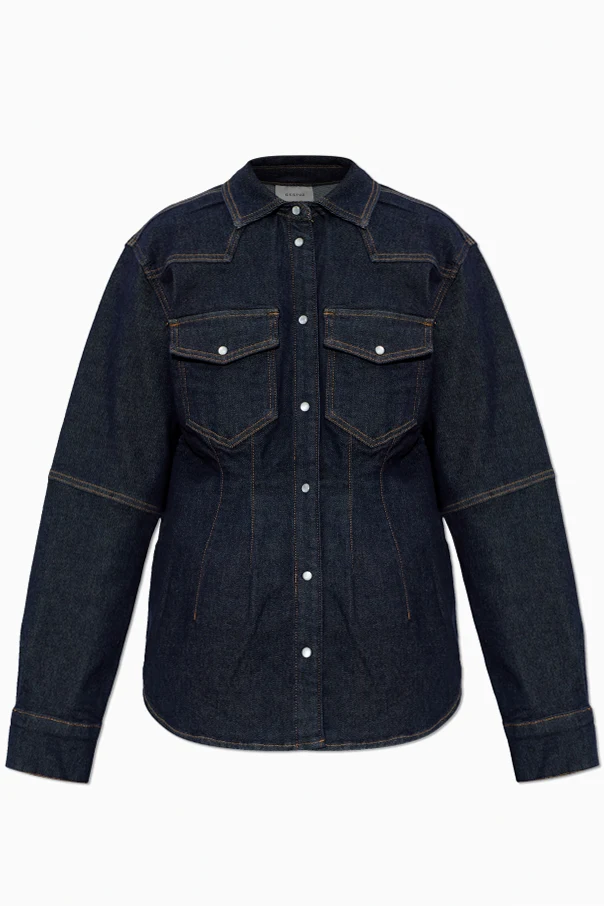 NAVY BLUE ‘Gzmae’ denim shirt
