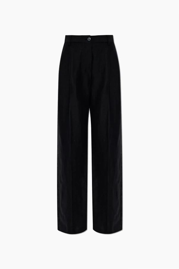 SCHWARZ Hose aus Materialmix