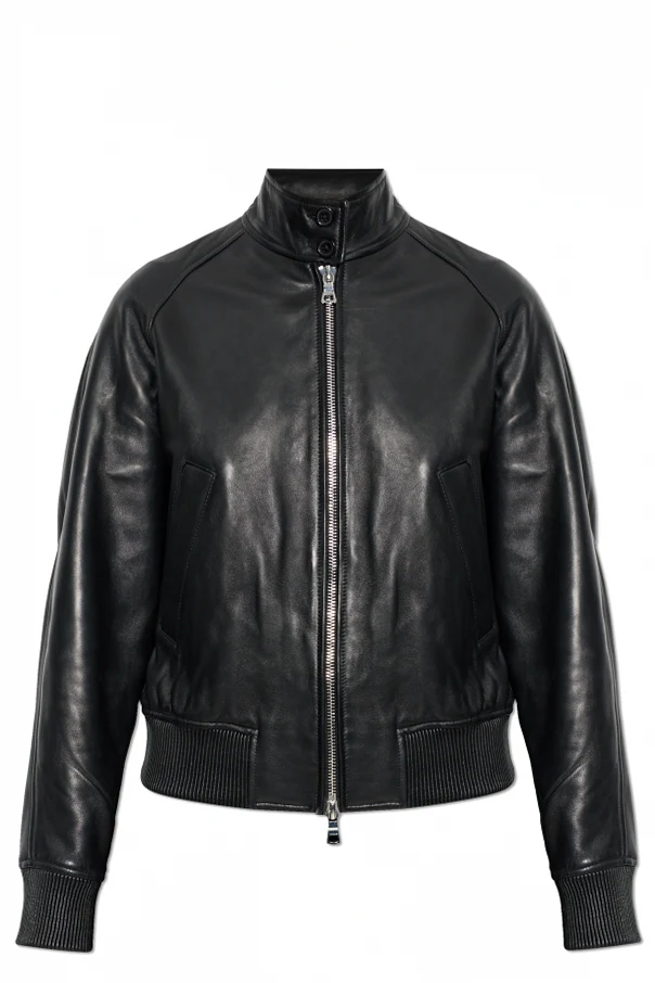 CZARNY Skórzana kurtka ‘Dorina’