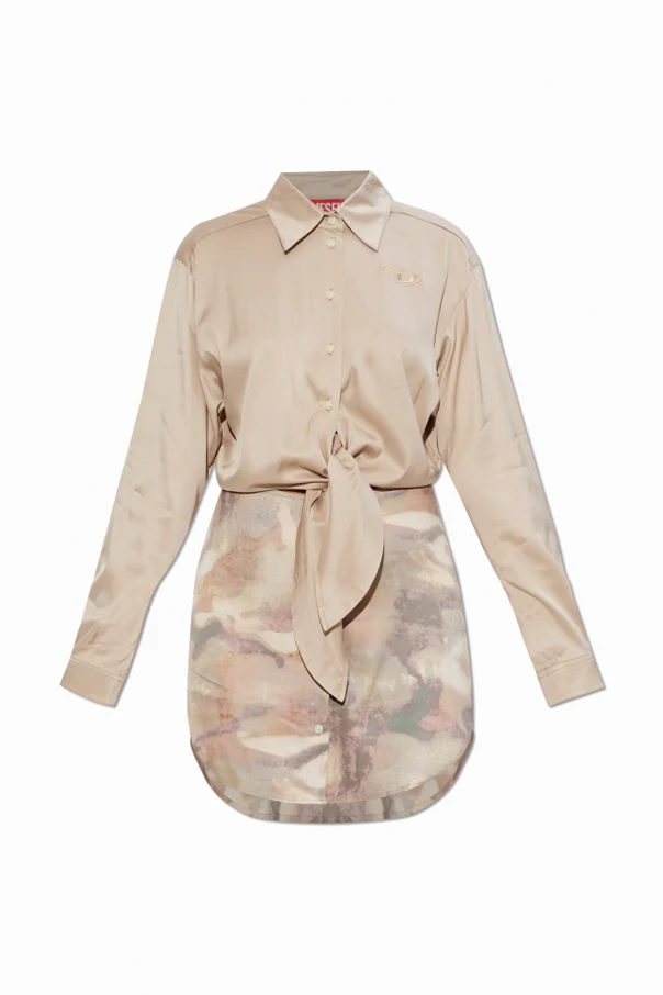 BEIGE Kleid ‘D-ELTA-MINI’